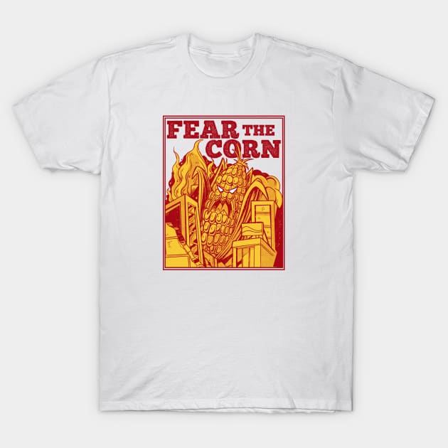 Fear the Corn // Funny Corn Monster T-Shirt by SLAG_Creative